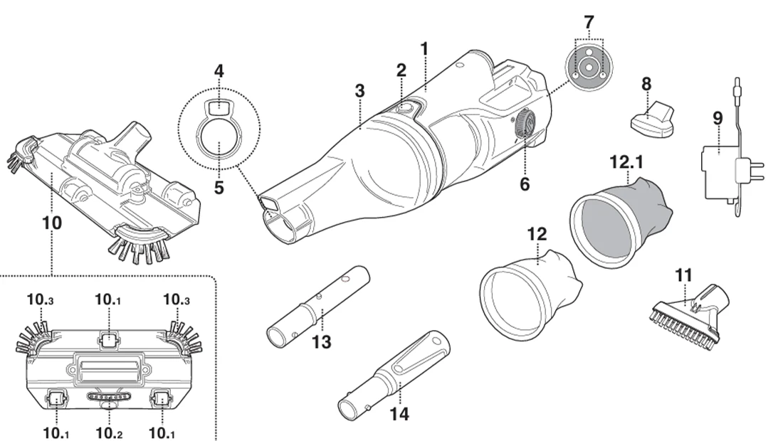 Schéma éclaté pièces détachées Telsa 30 Kokido