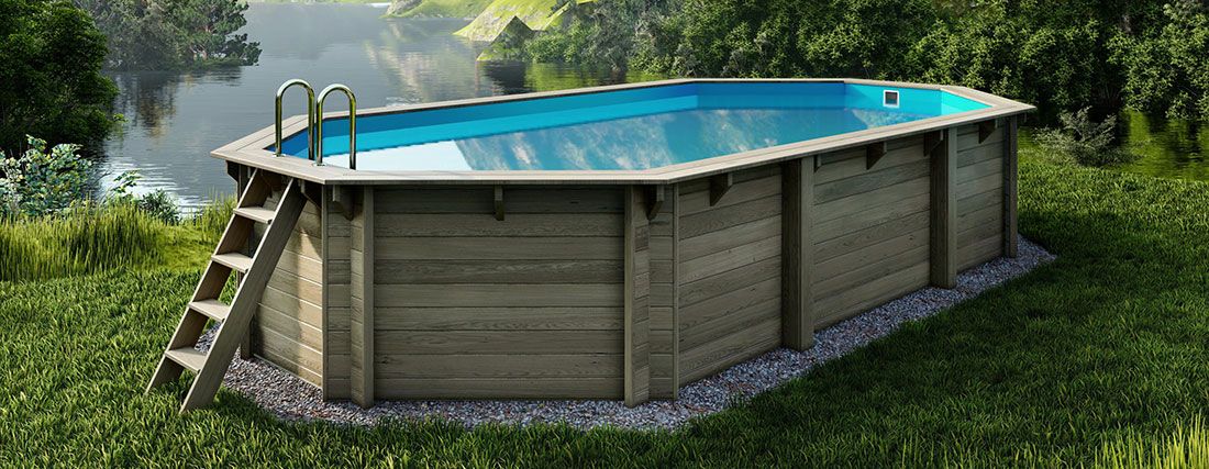 Piscine bois Altanka 7,57 x 4,07 h1,31m
