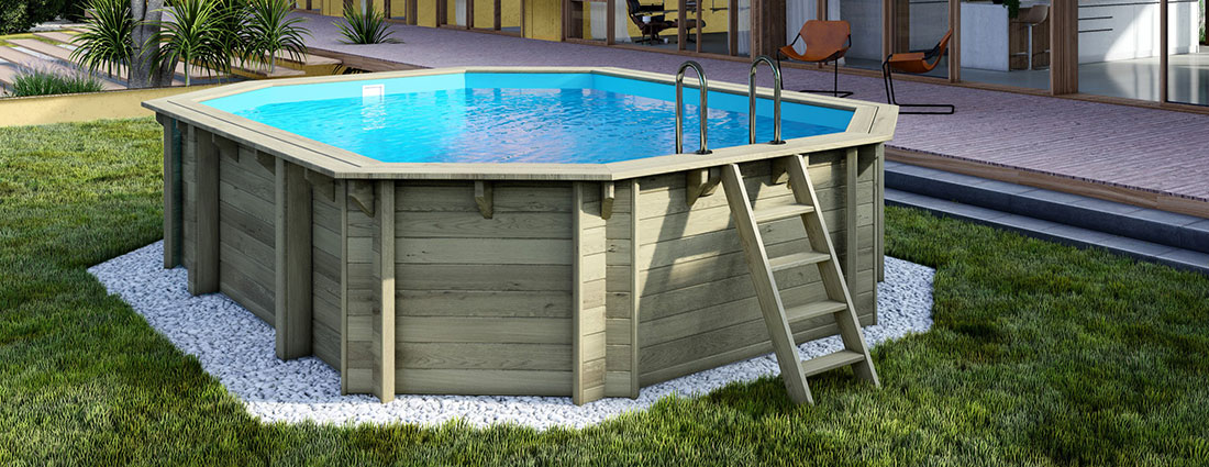 Piscine bois Altanka 5,86 x 3,86 h1,20m