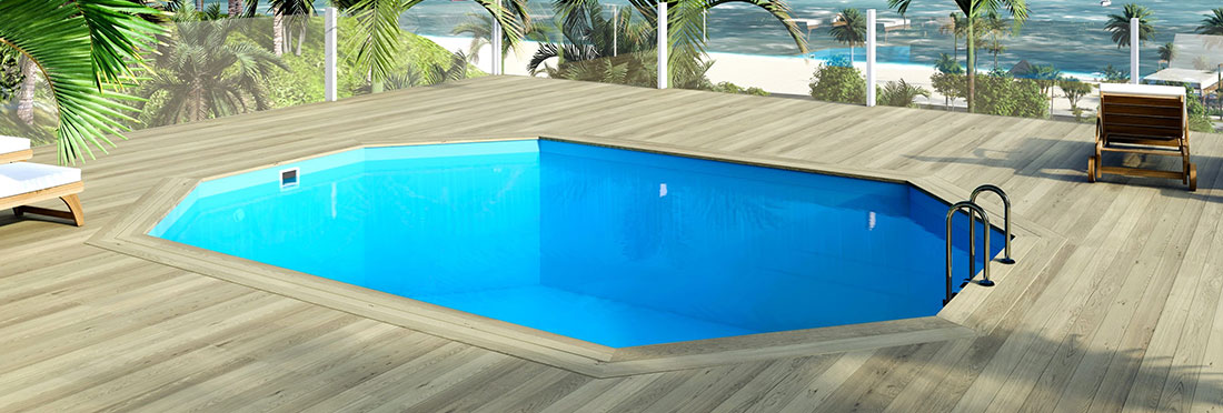 Piscine bois Altanka 6,53 x 4,41 h1,45m