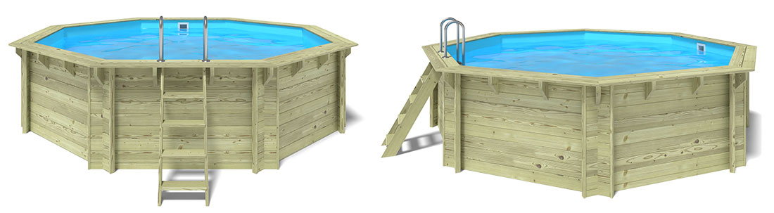 Piscine bois ronde Altanka 5,10 x h1,20m