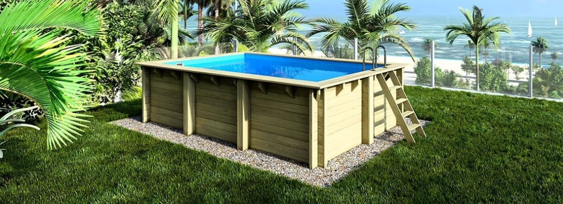 Piscine bois Altanka rectangulaire 5,00 x 3,00 h1,25m