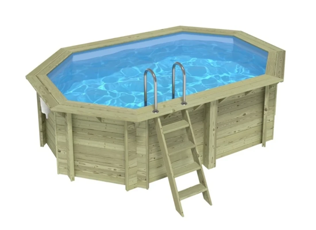 Piscine bois octogonale Altanka Nemo 4,30 x 3,00 h1,18m