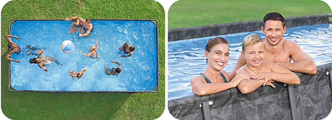 Piscine rectangle APX 365 Bestway 5,49 x 2,74 x h1,32m