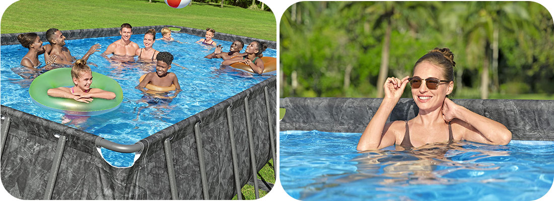 Piscine rectangle Bestway 7,32 x 3,66 x h1,32m APX 365