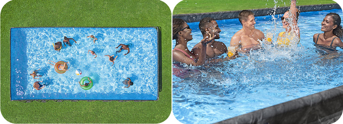 Piscine rectangle Bestway 9,56 x 4,88 x h1,32m APX 365