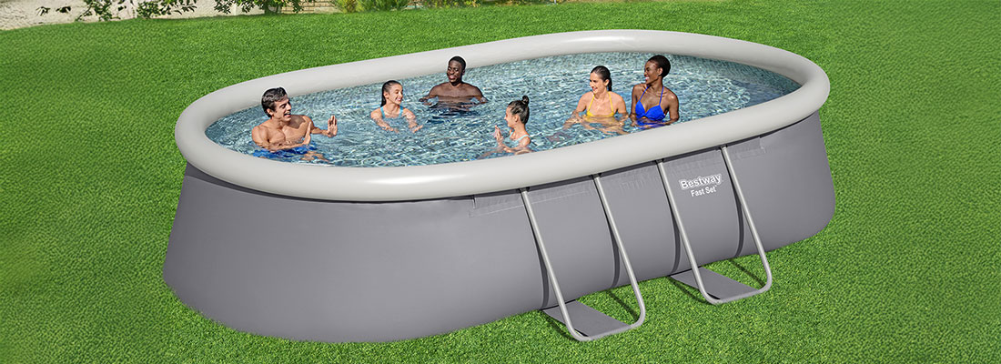 Piscine autoportante Bestway ovale Fast Set 4,88 x 3,05 x h1,07m