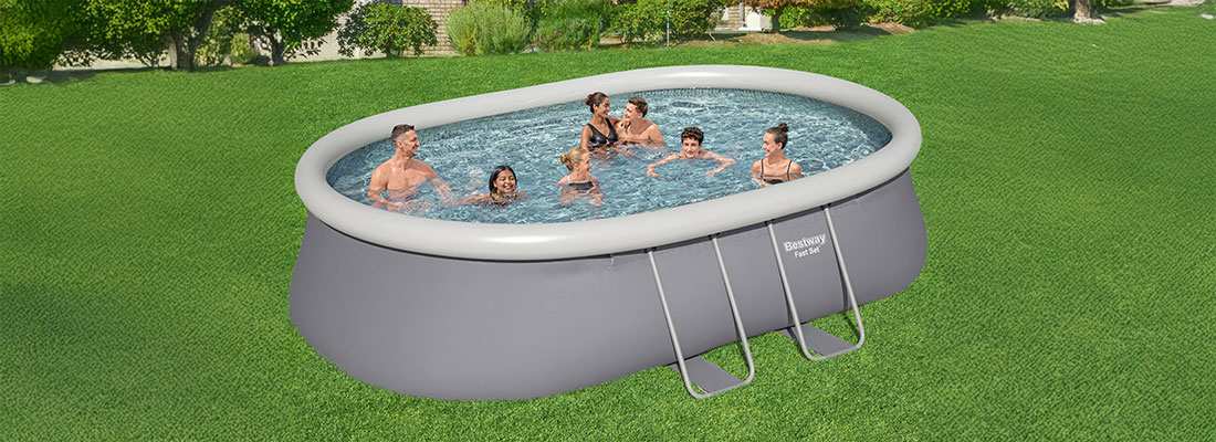 Piscine autoportante Bestway ovale Fast Set 5,49 x 3,66 x h1,22m