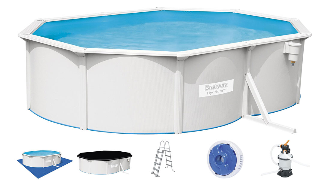 Piscine acier Bestway Hydrium 5,00 x 3,60 x h1,20m