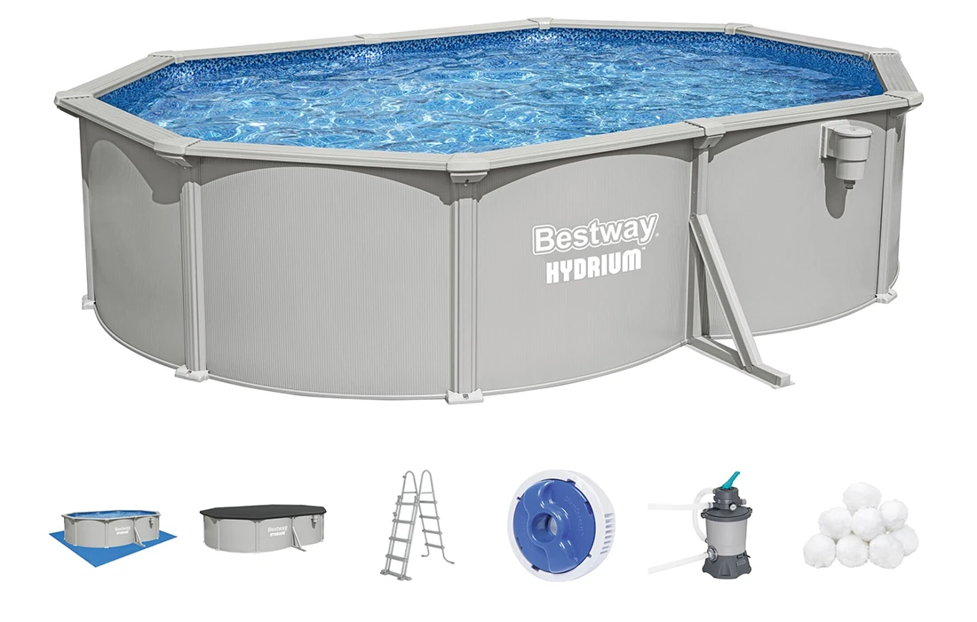 Piscine acier Bestway Hydrium 365 ovale 5,00 x 3,66 x h1,22m