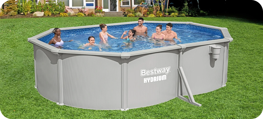 Piscine acier Bestway ovale Hydrium 5,00 x 3,60 x h1,20m