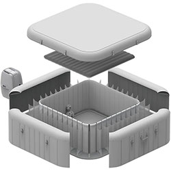 Technologies structure résistante Bestway Tritech et MaxHold Rome 6 Smart Hydrojet