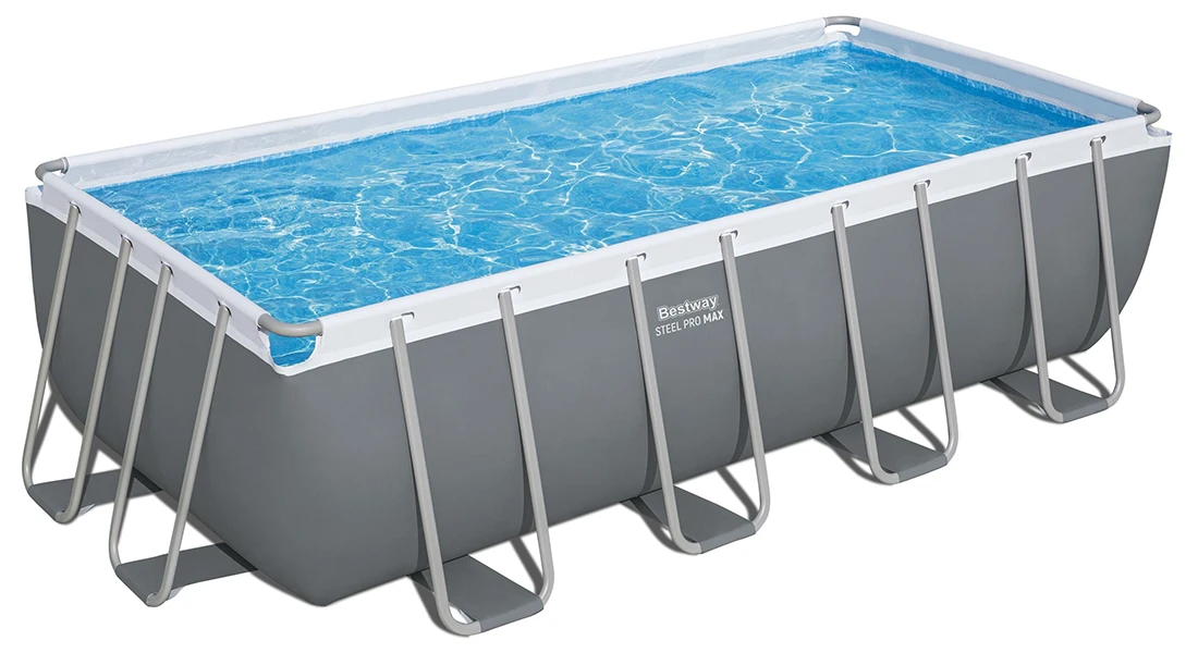 Piscine tubulaire Bestway Steel Pro Max 4,88 x 2,44 x h1,22m gris foncé