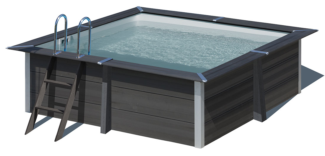 Piscine bois composite Avant Garde 3,26 x 3,26 x h0,96m