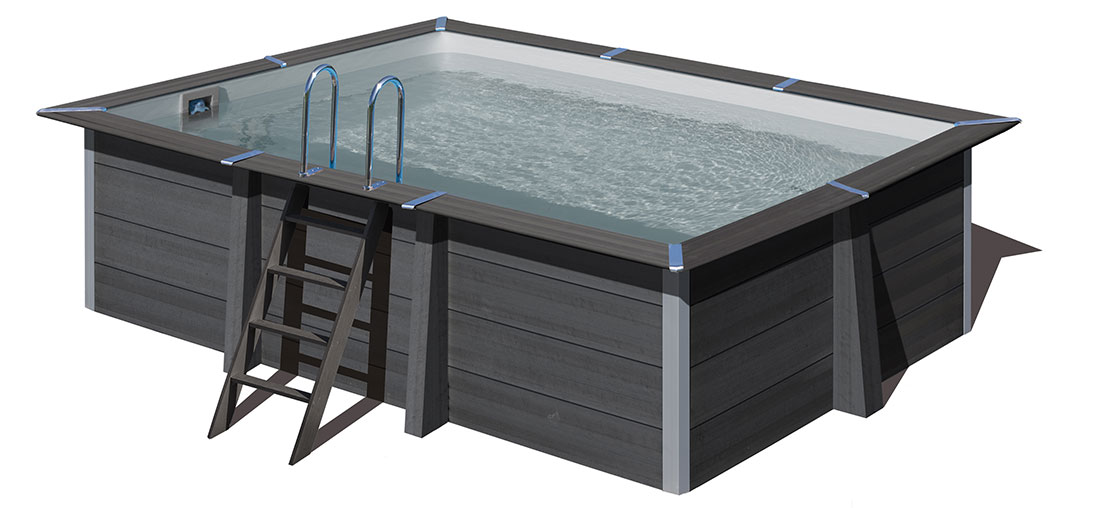 Piscine bois composite Avant Garde 4,66 x 3,26 x h1,24m