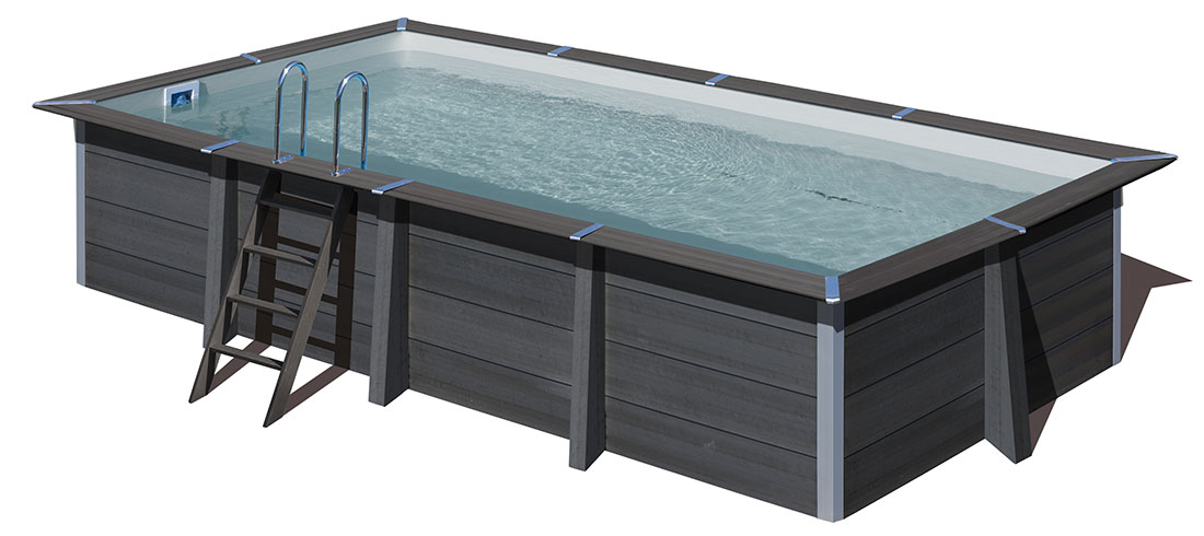 Piscine bois composite Avant Garde 6,06 x 3,26 x h1,24m