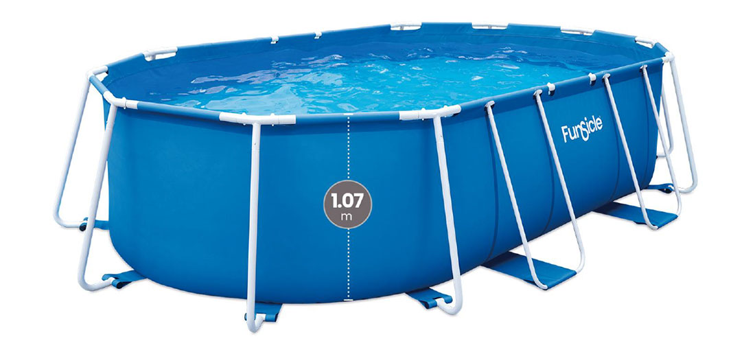 Piscine tubulaire ovale 4,88 x 3,05 x h1,07m FunSicle Activity 