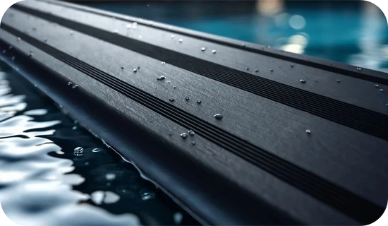 Bois composite issu du recyclage pour piscine bois composite Avant Garde Gre