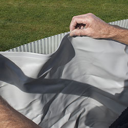 Liner PVC piscine acier Gré coloris gris