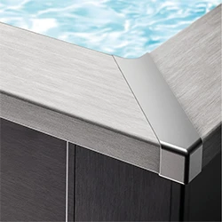 Finition de margelles Avant Garde Nova en aluminium 