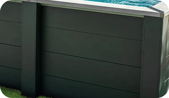 Bois composite des structures de piscines Avant-Garde Nova Gre