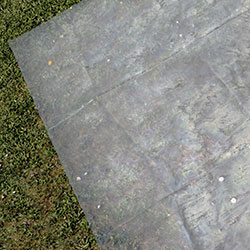 Tapis de sol piscine acier Gré