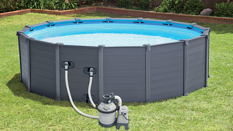 Piscine tubulaire Graphite 4,78 x h1,24m