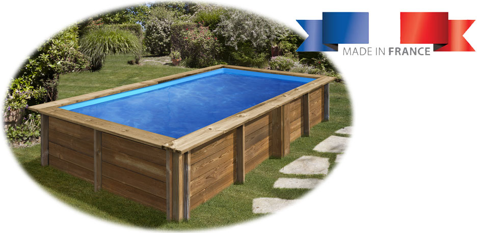 Piscine bois rectangulaire Sunbay Lemon