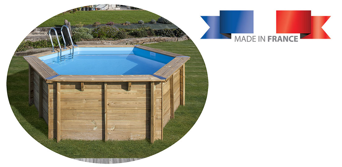 Piscine bois Sunbay Vanille 2