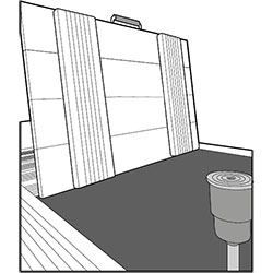 Trappe accès skimmer piscine bois Sunbay