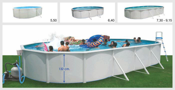 Piscine acier hors-sol Magnum ovale