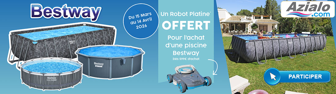 Robot Offert pour l'achat d'une piscine Bestway