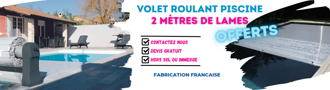 Offre 2m offerts avec volet roulant pour piscine Linea Maytronics