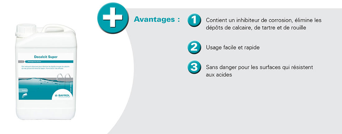 Nettoyant detartrant Decalcit super Bayrol