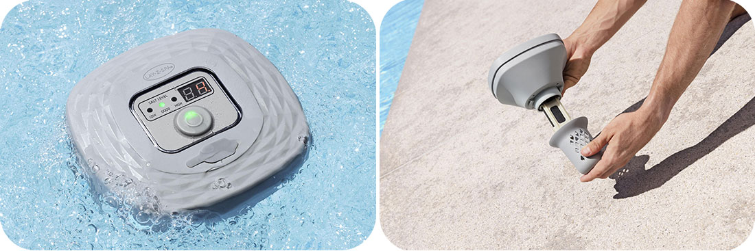 Electrolyseur sans fil à batterie pour mini piscine et spa Bestway