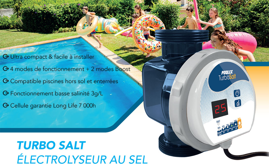 Electrolyseur au sel Turbo Salt Poolex